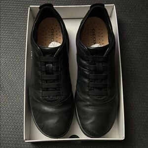 Geox size 11 black shoes Nebula slip on shoes